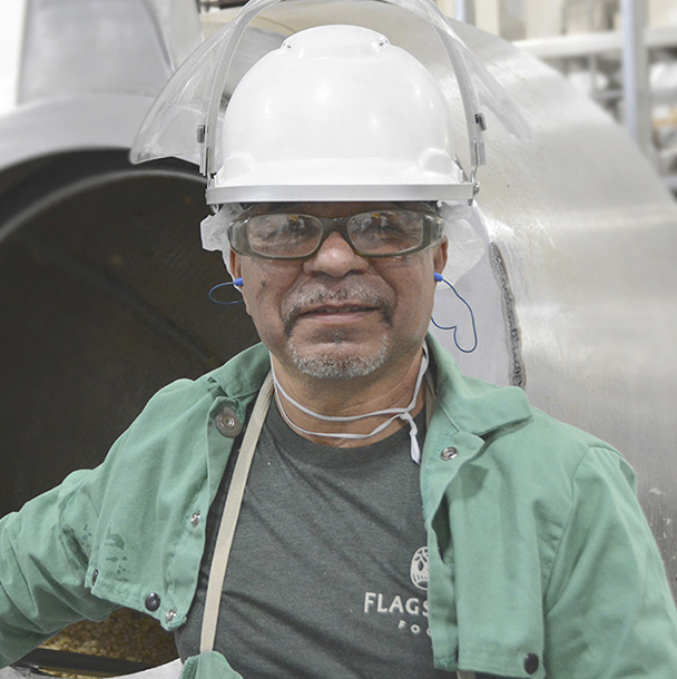Employee from Flagstone El Paso plant smiling for camera